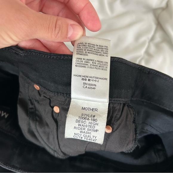 Mother High Waisted Rider Skimp jeans Not Guilty 29 - Picture 14 of 14